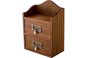 Mini Vintage Desktop Drawers: The Perfect Library Cabinet for Storage and Organization