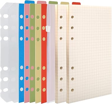 Amazon 2冊セット Leobroシステム手帳リフィル バイブル リフィル 聖書サイズ 手帳リフィル カラーインデックス ファスナーポケット リフター付け5mm方眼 クリーム紙 6穴 90枚入 ルーズリーフ用 ビジネス手帳 ノート メモ帳 システム手帳用リフィル 文房具 Amazon 2冊セット Leobroシステム手帳リフィル バイブル リフィル 聖書サイズ 手帳リフィル カラーインデックス ファスナーポケット リフター付け5mm方眼 クリーム紙 6穴 90枚入 ルーズリーフ用 ビジネス手帳 ノート メモ帳 システム手帳用リフィル 文房具