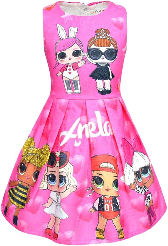 Amazon.com: UPSTONE LOL vestido de vestir para niñas| Rosa vestido de  princesa para LOL cumpleaños traje de princesa, Classic, 140cm : Ropa,  Zapatos y Joyería