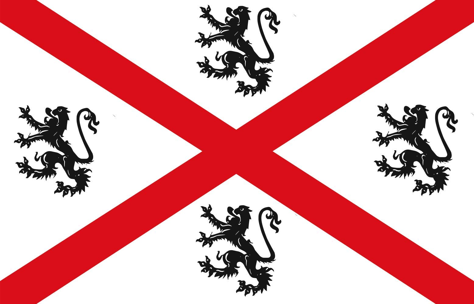Drapeau de Seraing en maille bloquée résistante avec finitions premium