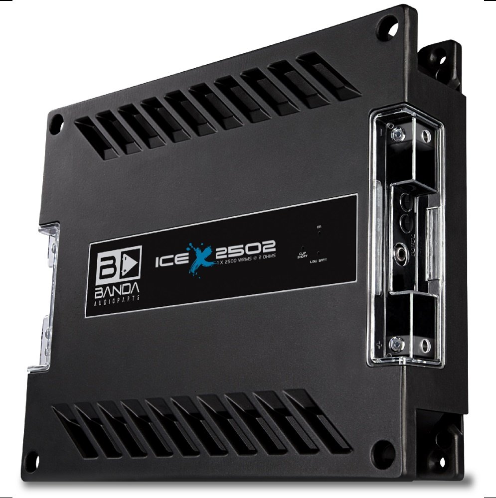 Módulo Amplificador Banda Ice X 2502 2500W RMS 1 Canal 2 Ohms