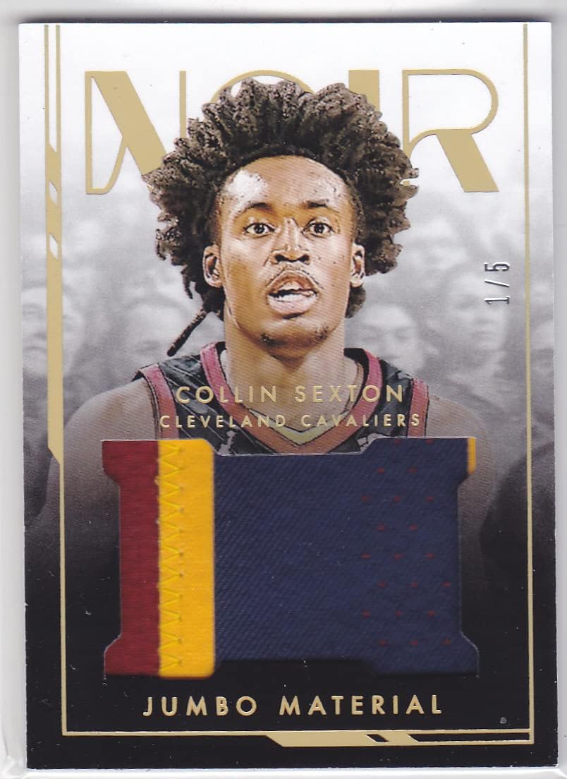 2021-22 PANINI NOIR BASKETBALL COLLIN SEXTON JUMBO MATERIAL PATCH 1/5
