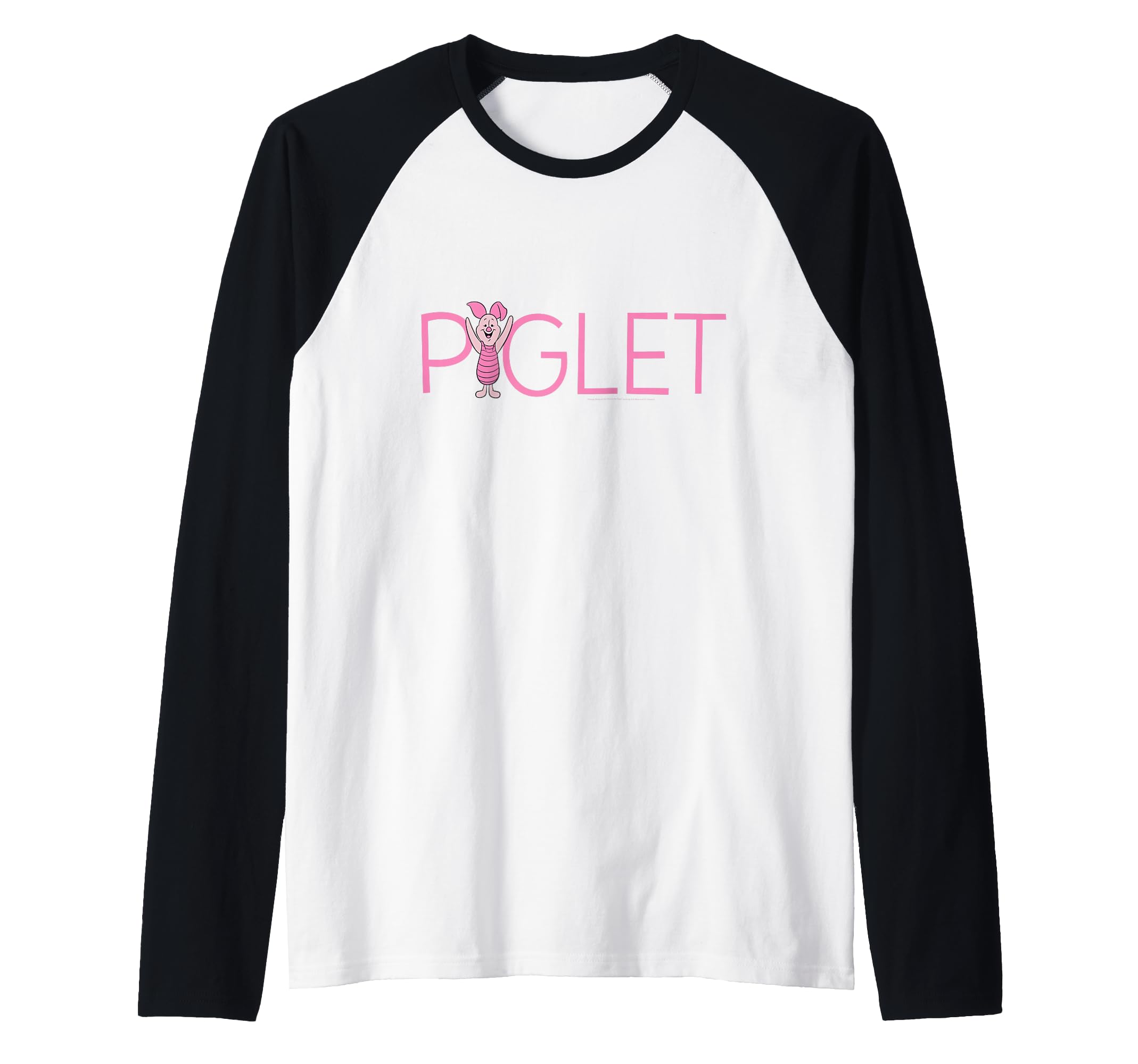 T-shirt Winnie l'Ourson Disney - Cadeau Idéal Raglan Vintage Porcinet - 2