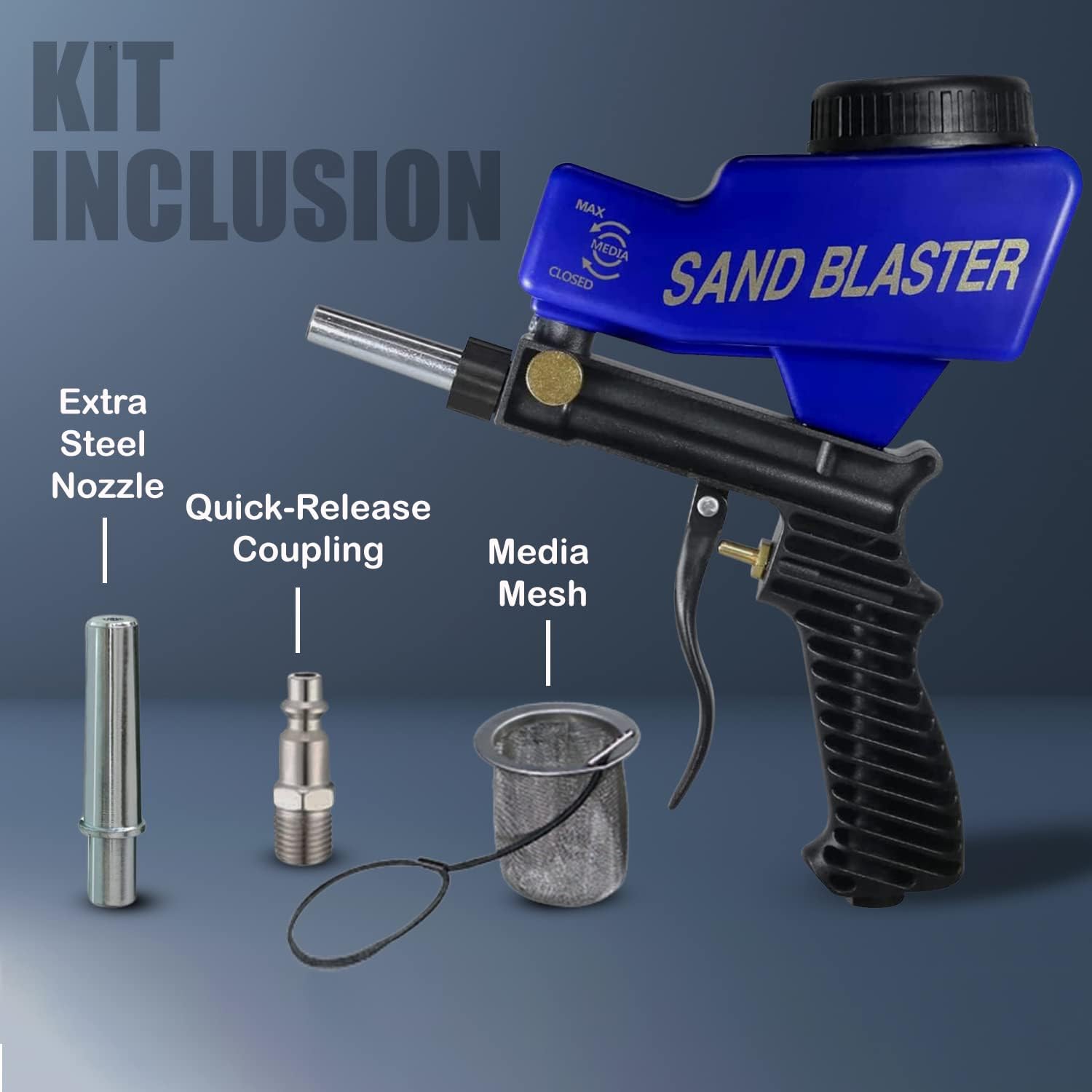 Buy LE LEMATEC Soda Blaster/Sand Blaster Gun Kit for Air Compressor; Pneumatic Laser Rust