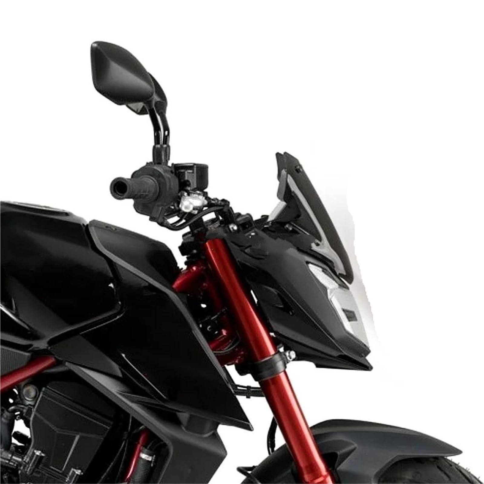 Spoiler Per Parabrezza Moto Per Per CB750 2023 Visiera Anteriore Sportiva In Plastica, Deflettori D'aria Regolabili Deflettori Antivento(Trasparente)