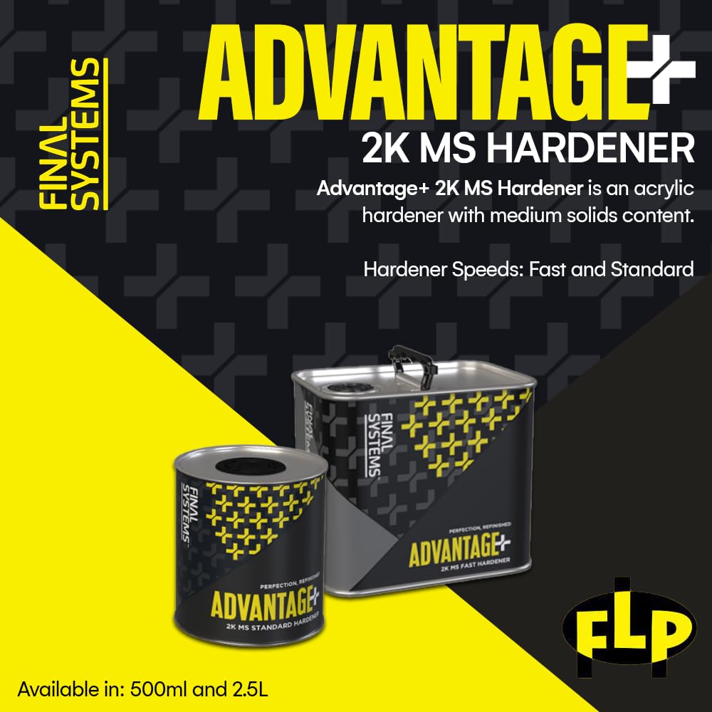 PROTOUCH Final Systems Advantage+ 2K MS Durcisseur extra rapide, durcisseur acrylique avec solides moyens, 2,5 l