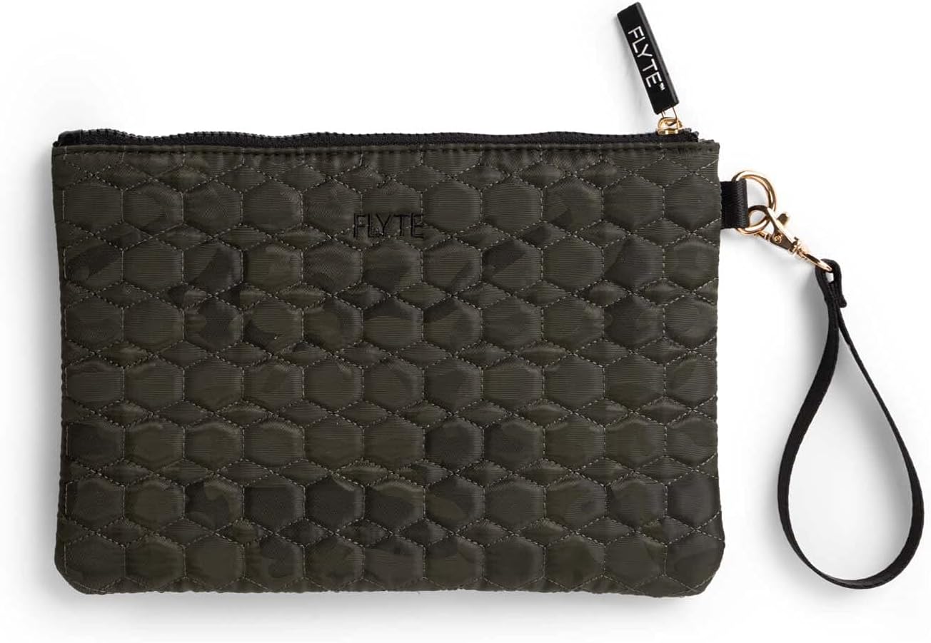FLYTE Emma Bag | Travel Quilted Clutch | Camo