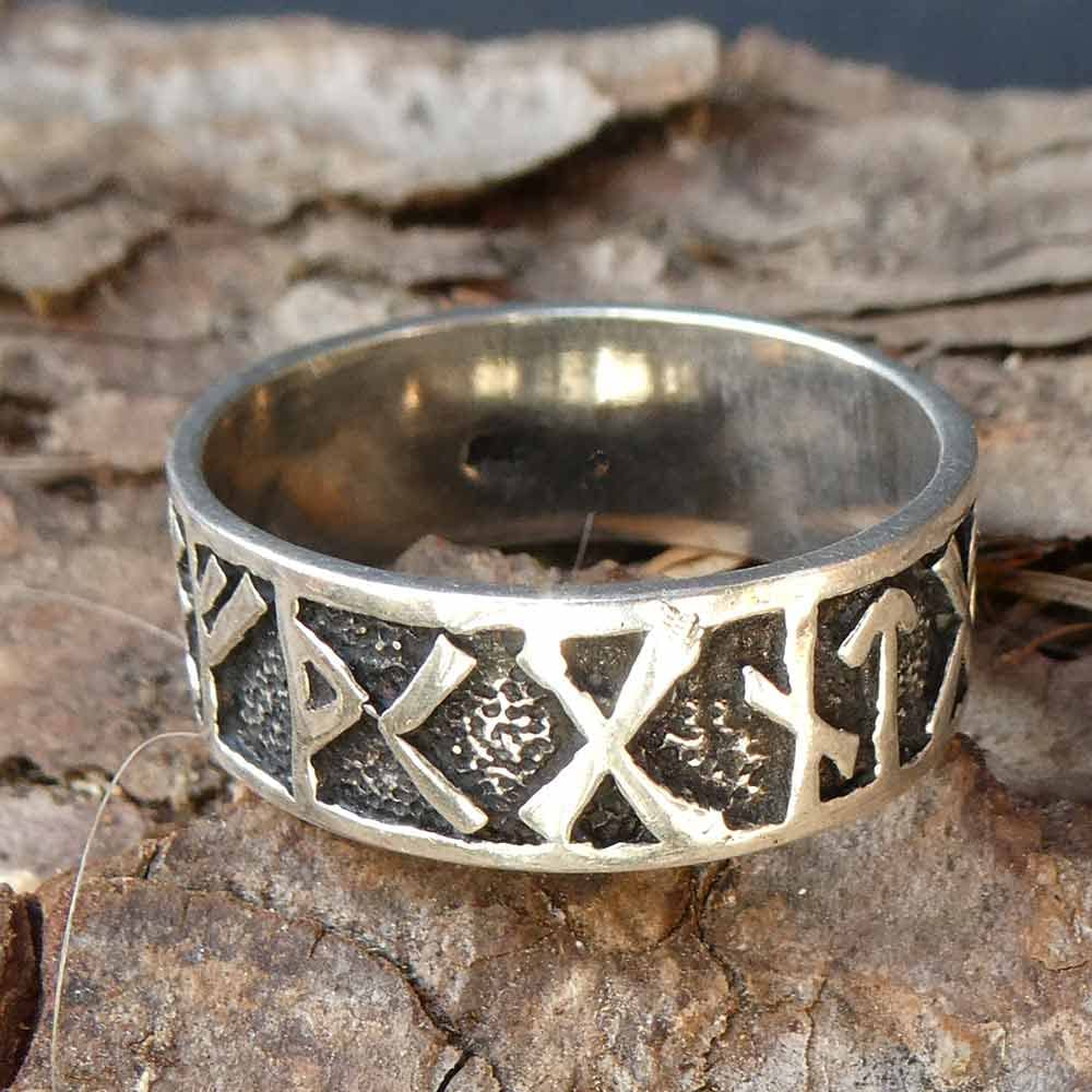 Ring Runen 925 Silber Schmuck Freundschaftsring Frauen Männer Wikinger Silberring Partner Biker Rocker Gothic diverse Größen