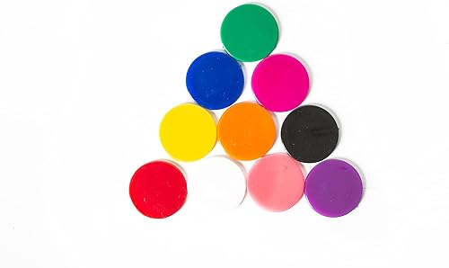 Miniatura 4 de Smartdealspro 300pcs 1 Inch 10 Colors Opaque Plastic Learning Counters Counting Mini Poker Chips Game Tokens