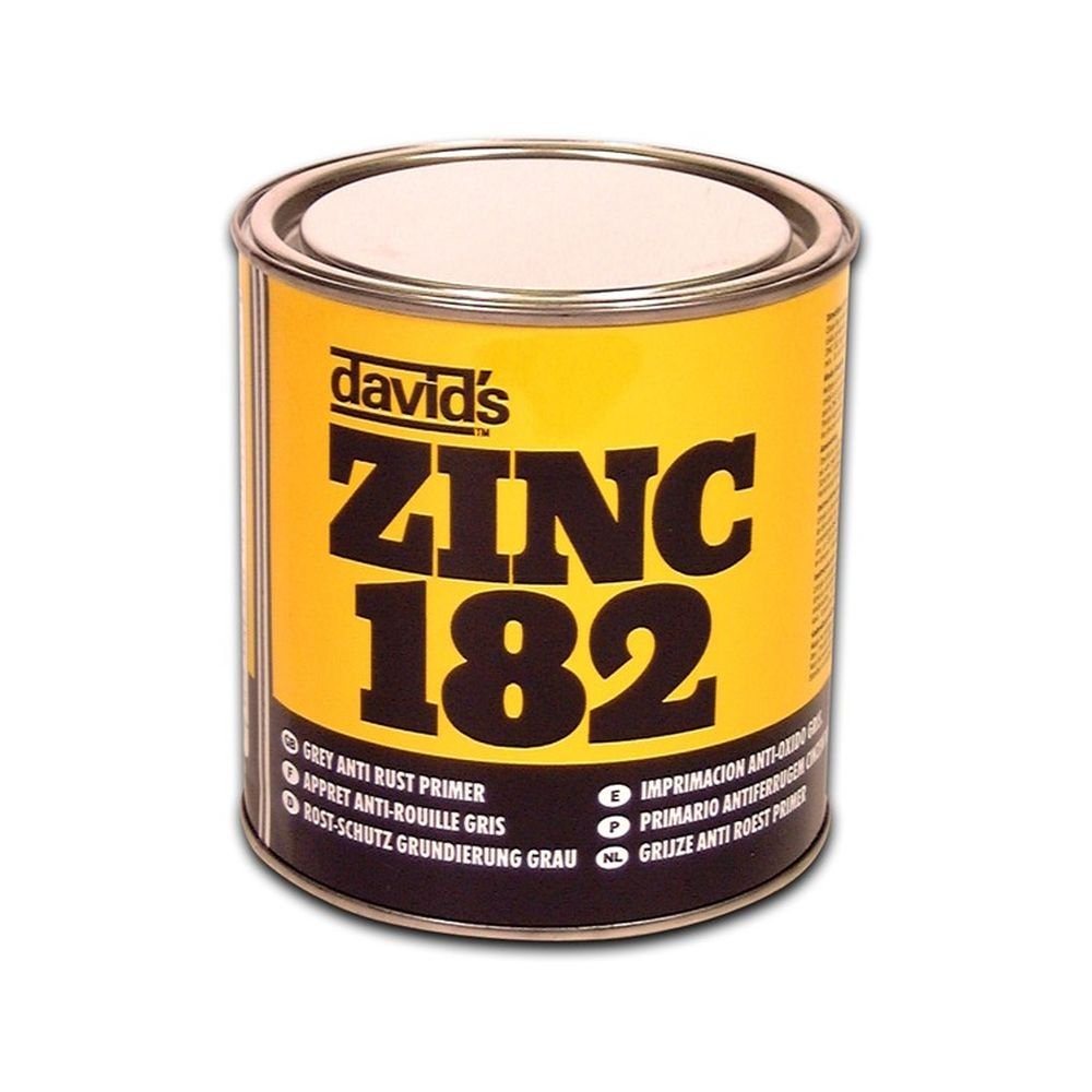 Z182/M ISOPON ZINC 182 Rust Inhibiting Primer 1 Litre x2 Tin Grey By U-POL