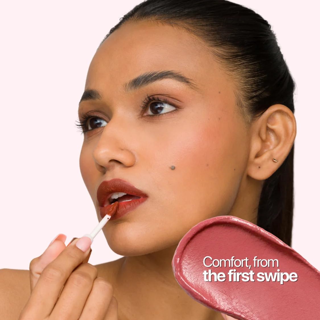 IRIS Cosmetics Velvety Matte Liquid Lipstick, Long Lasting, Transferproof, Vitamin E, Her Soft Side- 6.8ml 3