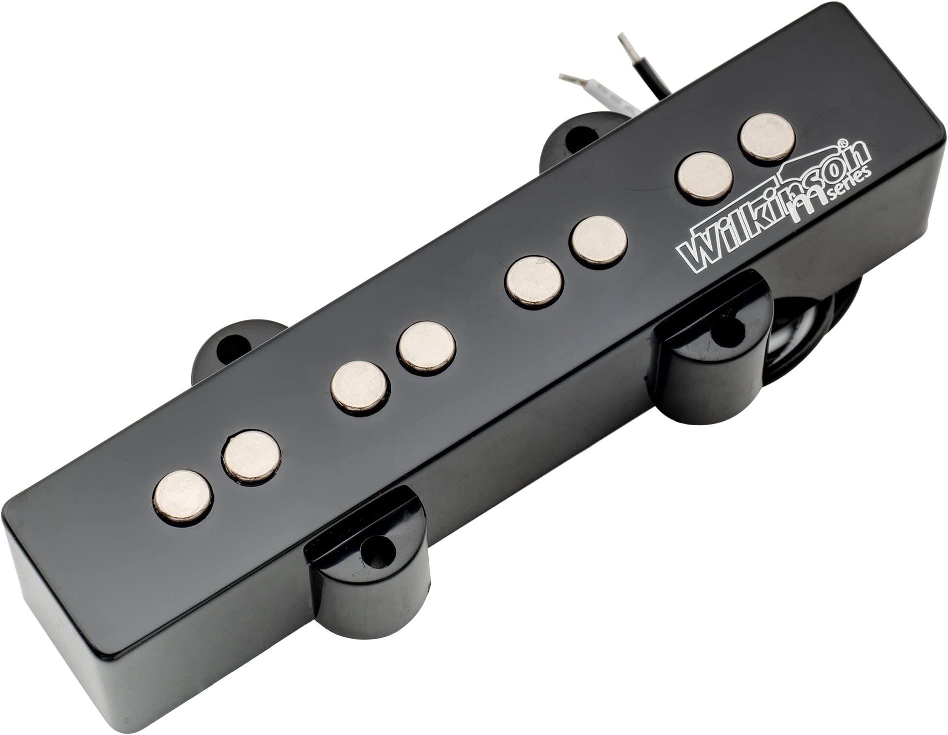 Wilkinson Variable Gauss Ceramic Traditional Jazz Bass Neck Pickup for JB Style Electric Bass, Black