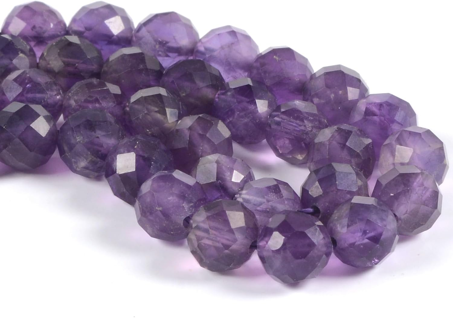 6mm Amethyst Faceted Gemstone Round Loose Beads Strand 15.5-16" DIY Jewelry Making - Image 4