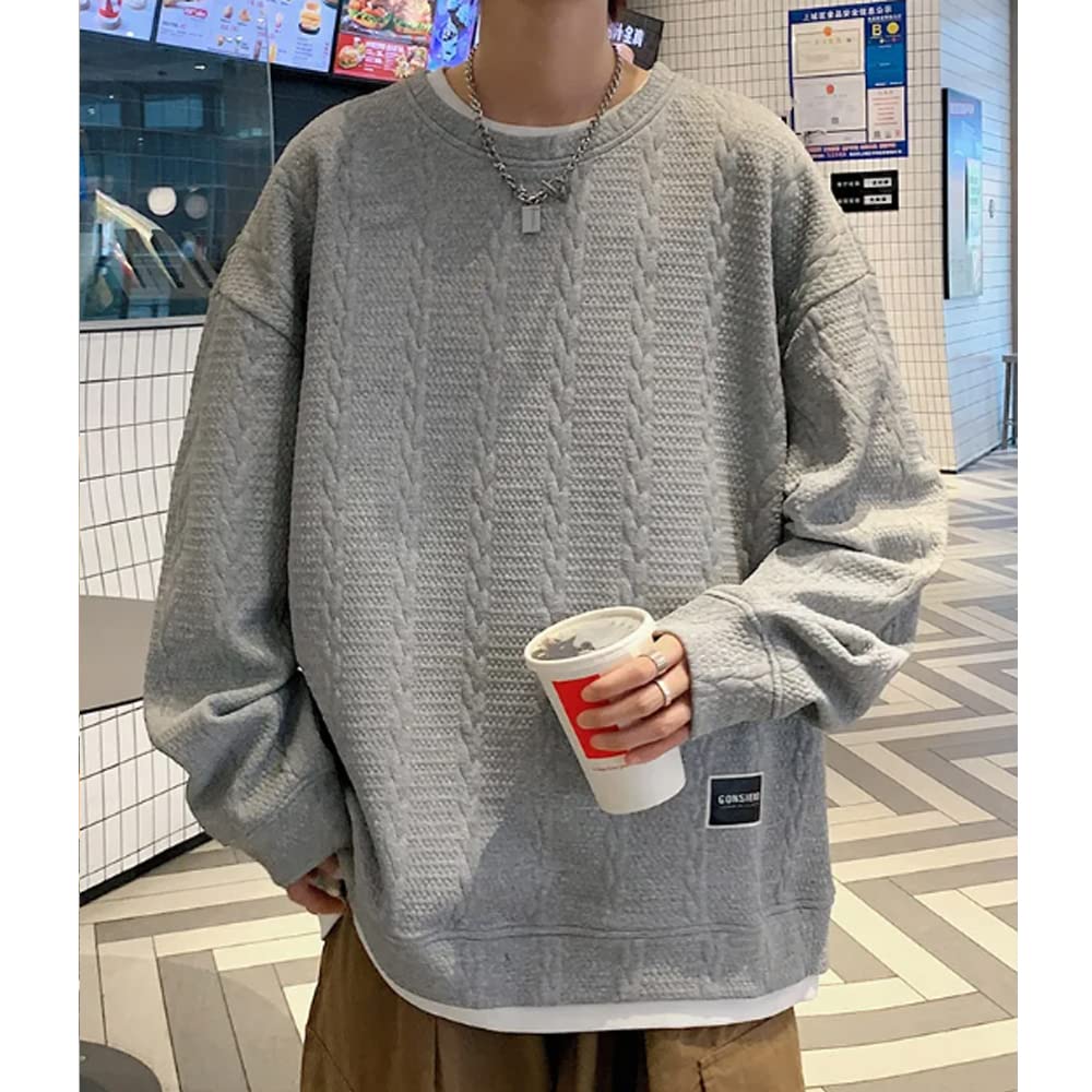 Aaronliveのストアを表示 [Aaronlive] トレーナー メンズ 長袖 メンズ 丸襟 Tシャツ 大きいサイズ 人気 プルオーバー トレーナー カジュアル 快適 ゆったり プルオーバー 春秋冬 服 メンズ トレーナー in use