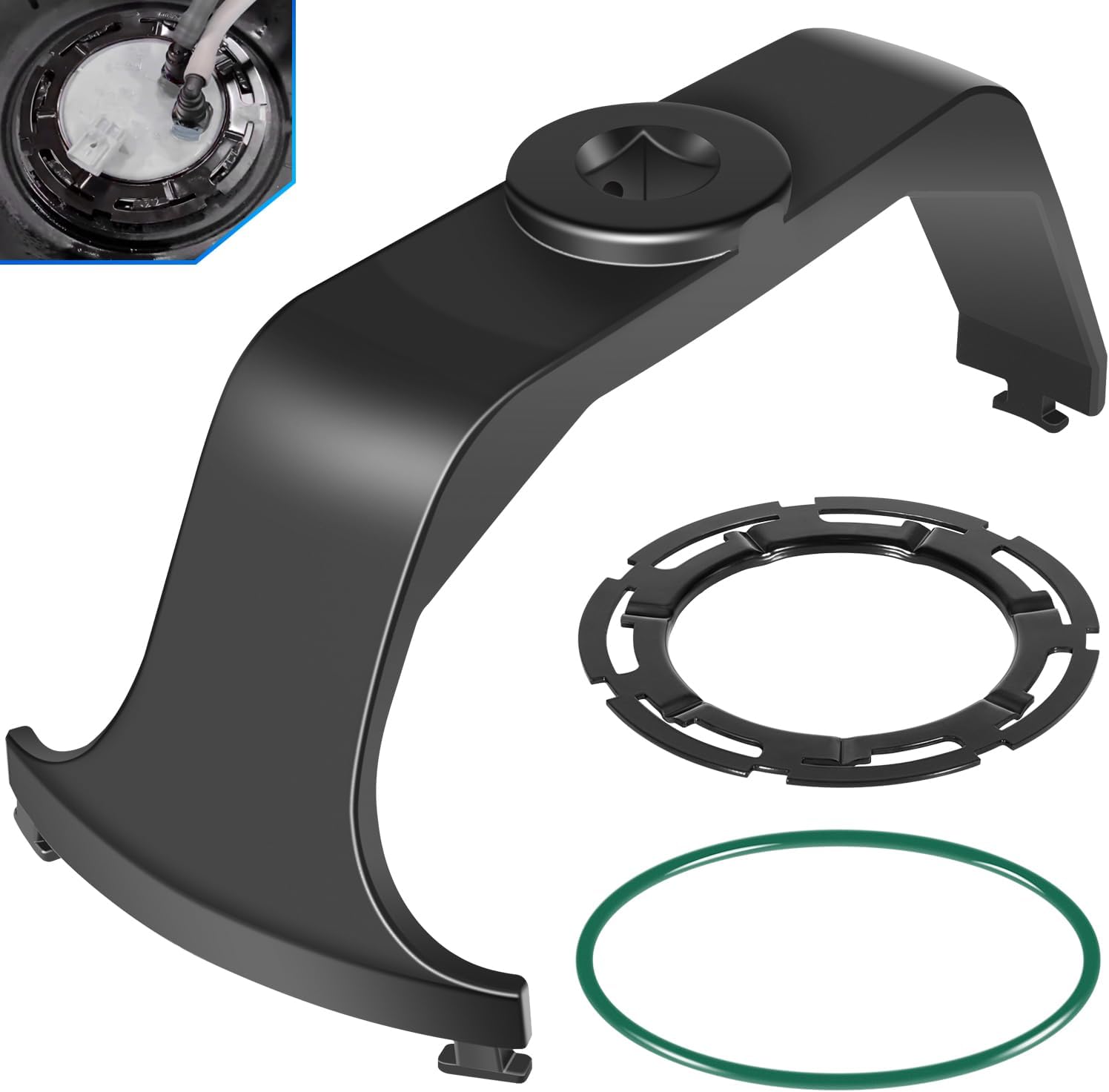 911-245 Fuel Tank O-ring, LO164 Fuel Tank Lock Ring & 6599 Fuel Tank Lock Ring Wrench Tool for Buick Cadillac Chevrolet Dodge Ford GMC Hummer Isuzu Jeep Lincoln Mazda Pontiac Ram Saab Saturn Suzuki