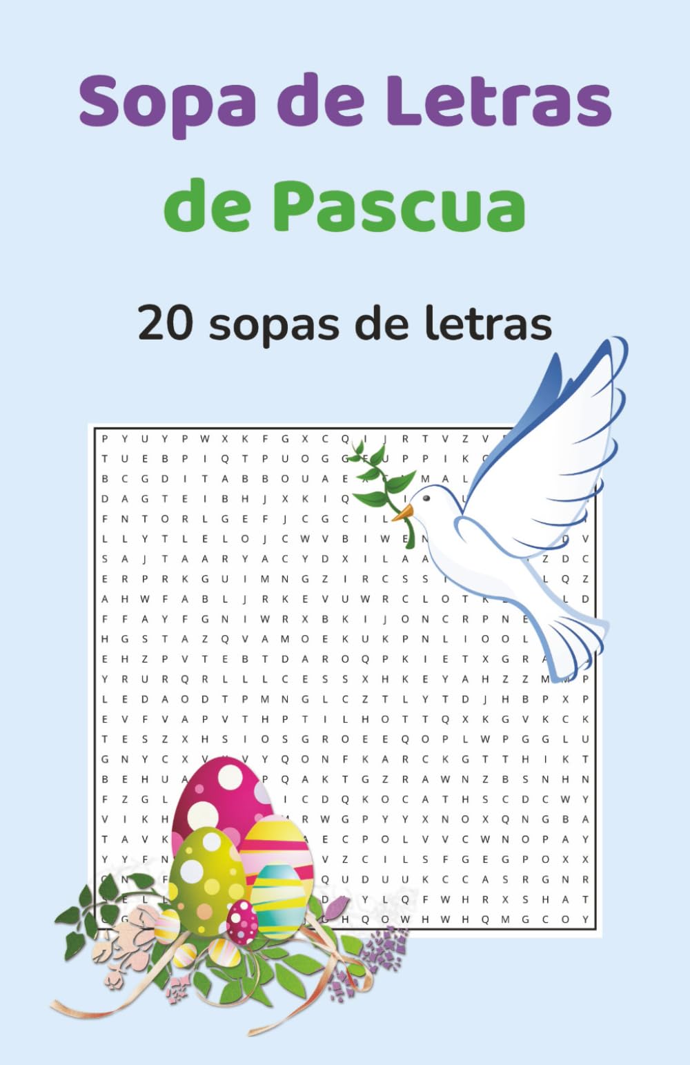 Sopa de Letras de Pascua: 20 sopas de letras temáticas de Pascua – Edición de bolsillo con soluciones