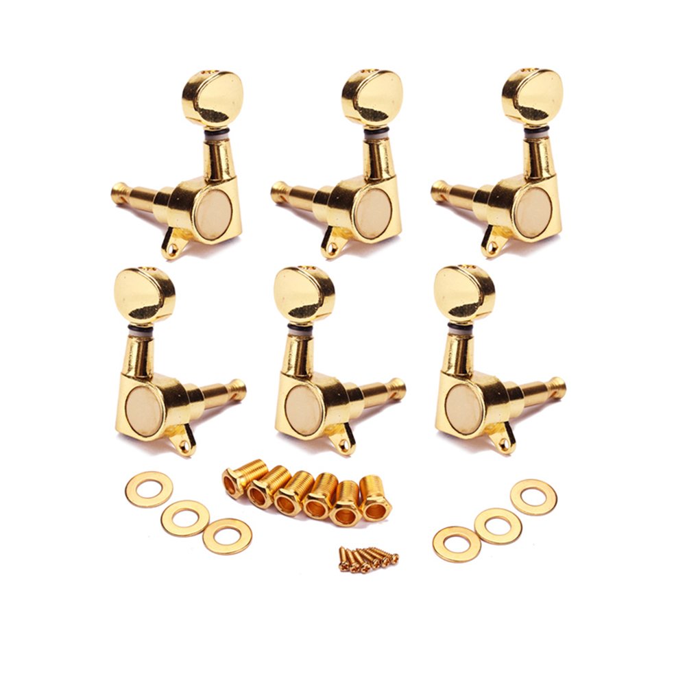 WINOMO Gold Guitar Tuning Pegs Tuners Machine Heads for Electric Guitar 3L 3R Pack of 6