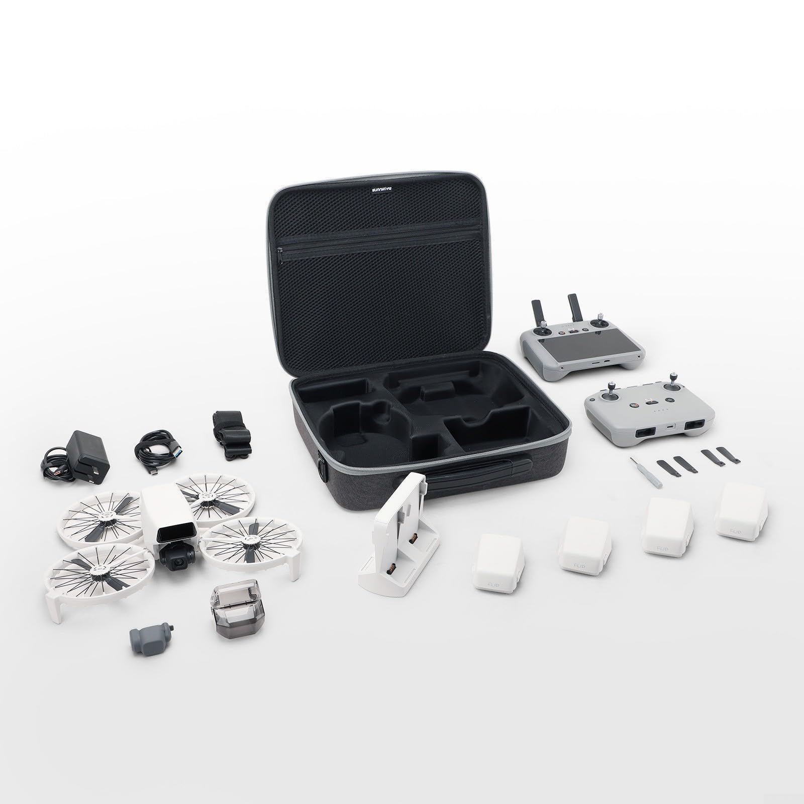 Custodia per drone, custodia portatile per drone DJI Flip Drone, custodia portatile per DJI Flip Custodia da trasporto portatile, custodia rigida in EVA impermeabile protettiva, Come da immagine