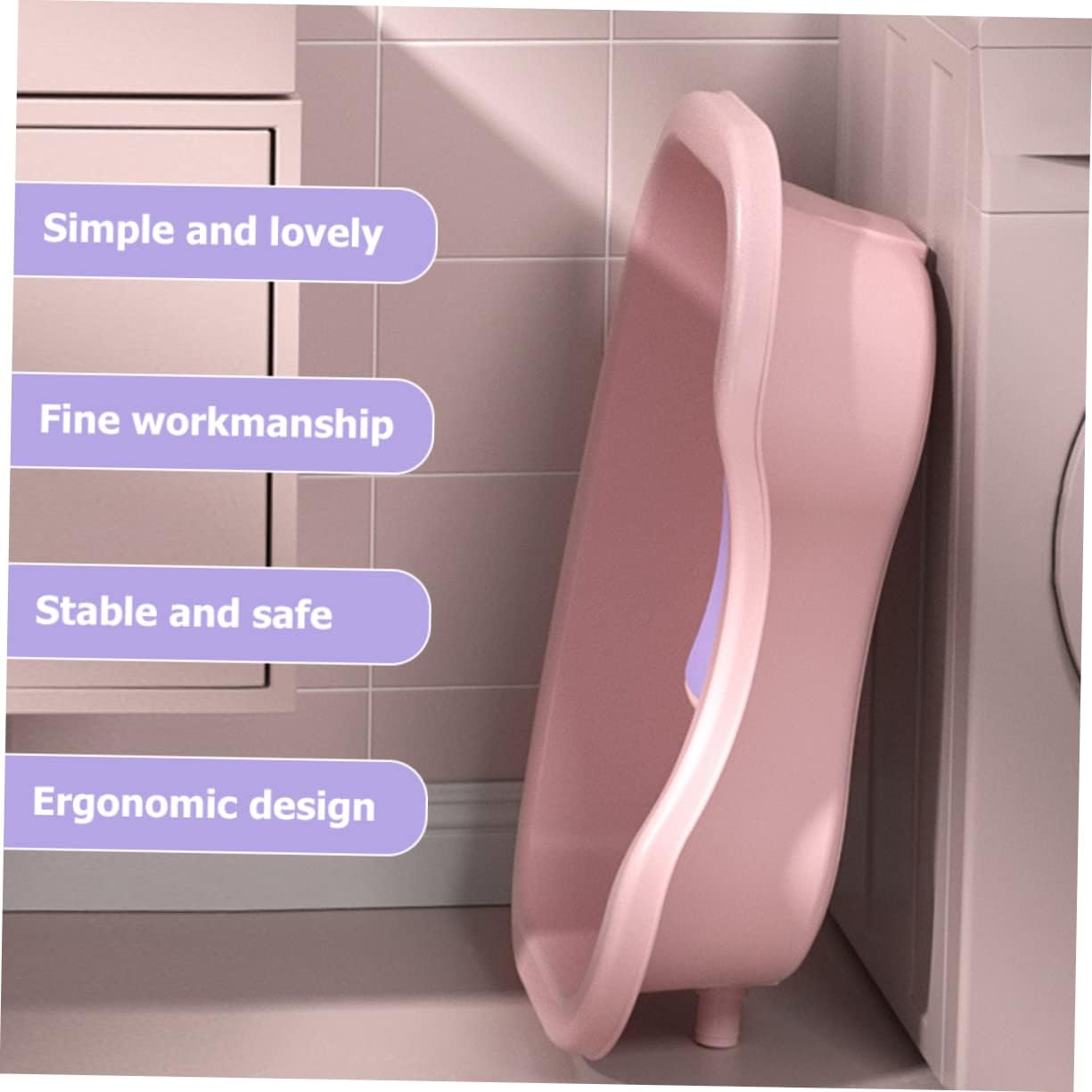 FRCOLOR Portable Plastic Hair Washing Tray Drain Bedside Shampoo Basin for Elderly and Pregnant Women Comfortable Hair Care Solution for Bedridden Users