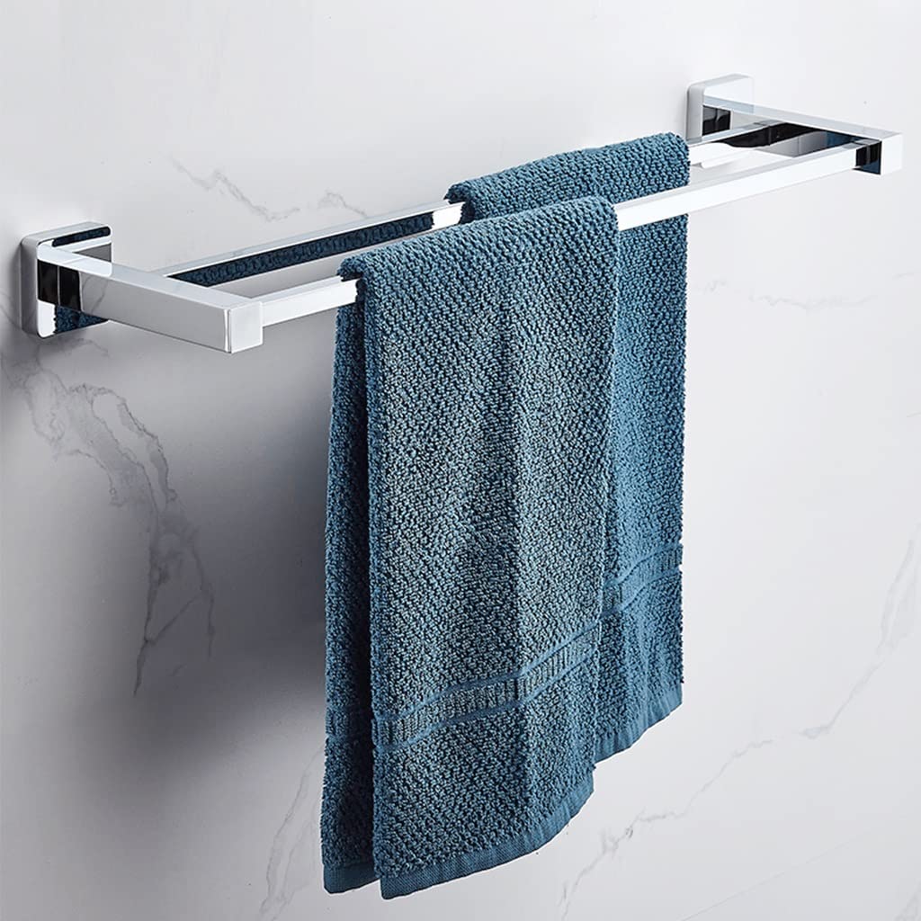 Porte-serviettes mobile de salle de bain double support cuivre