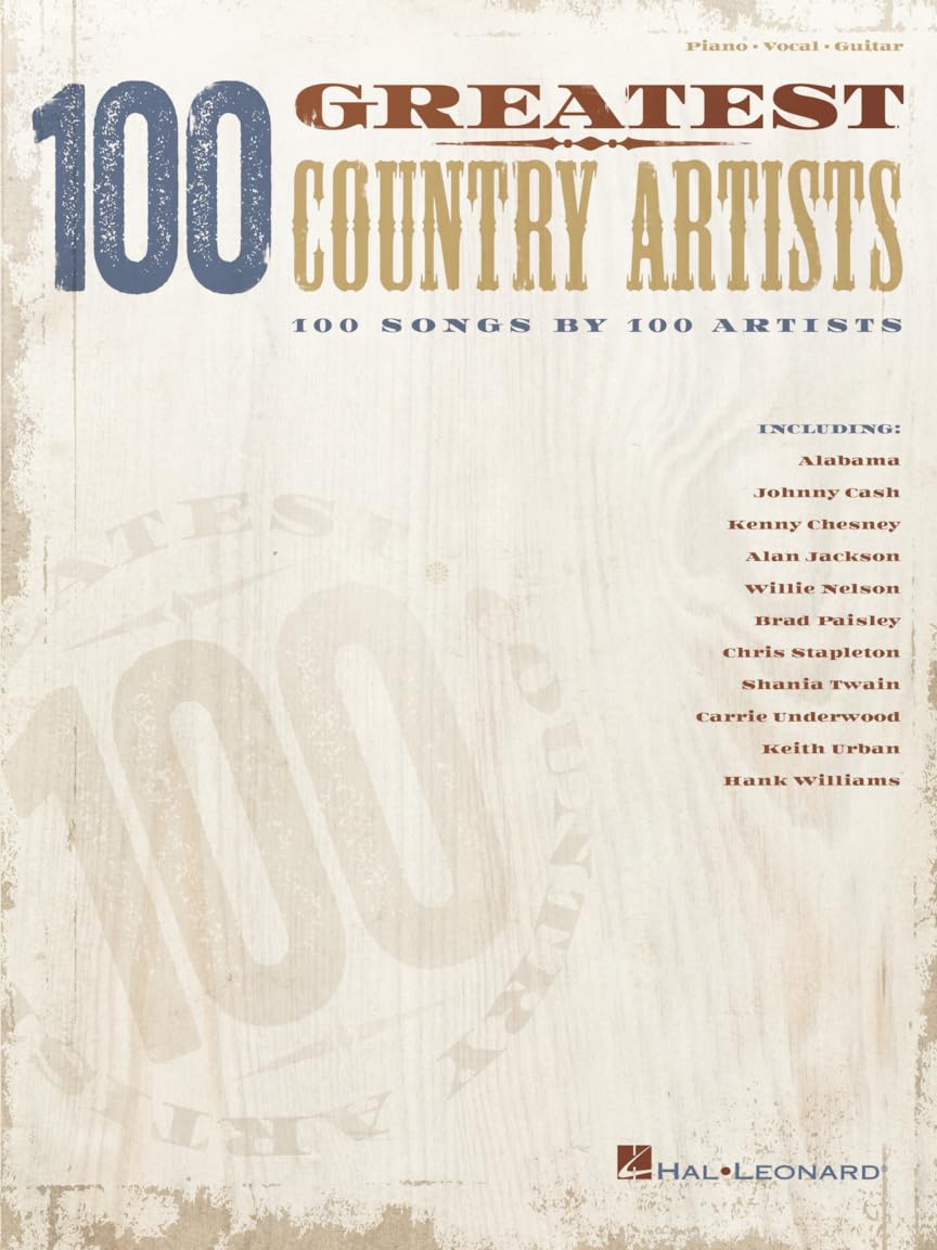 100 Greatest Country Artists Sheet Music | Piano, Vocal, Guitar Songbook | 100 Songs by Country Legends | Includes Hits by Johnny Cash, Patsy Cline, Reba McEntire, Shania Twain
