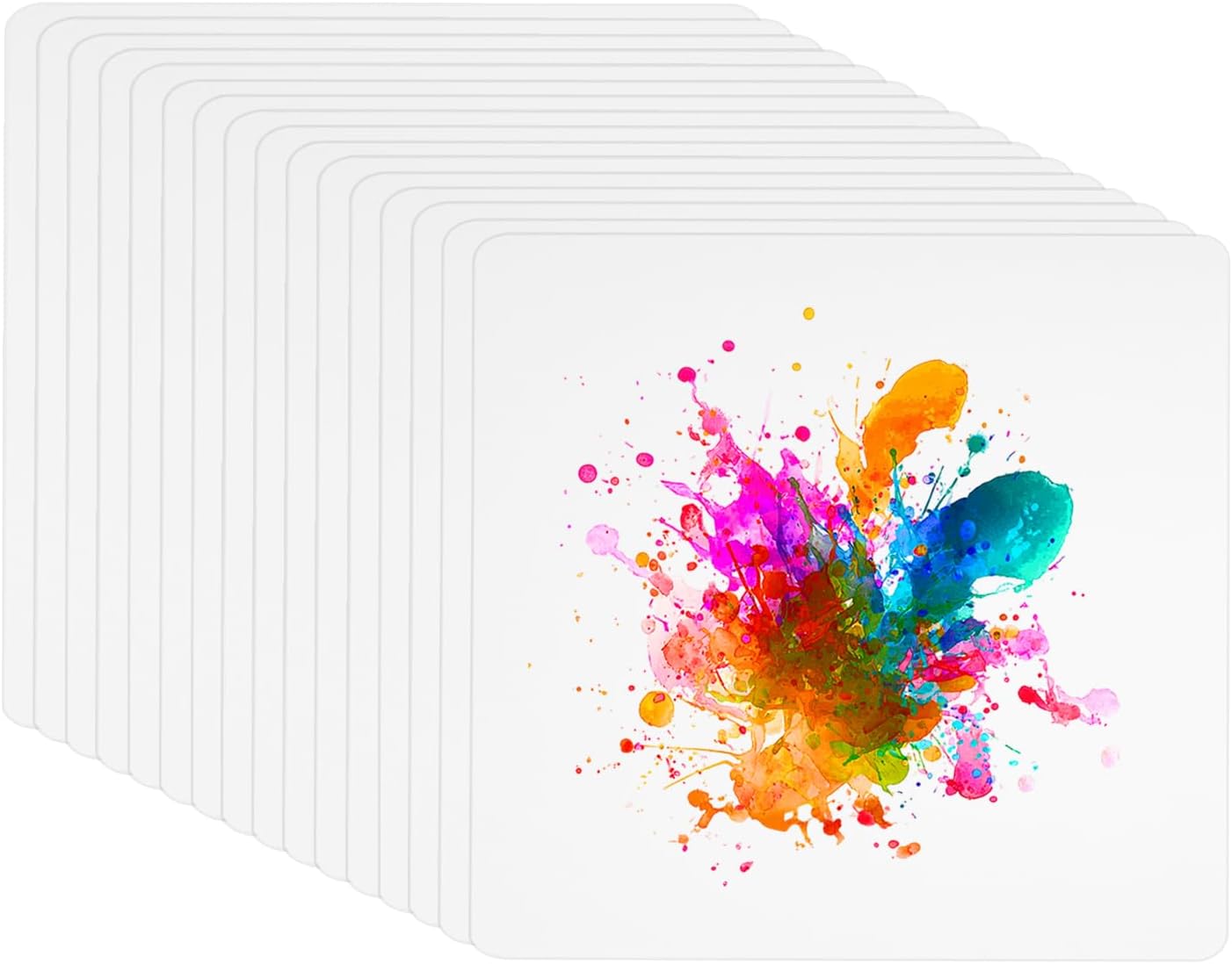 MECCANIXITY Watercolor Paper, 9x12 Inch 140 LB/300 GSM Round Corner Cotton Cold Press Water Color Paint Paper Bulk for Artists Painting Drawing, Pack of 50