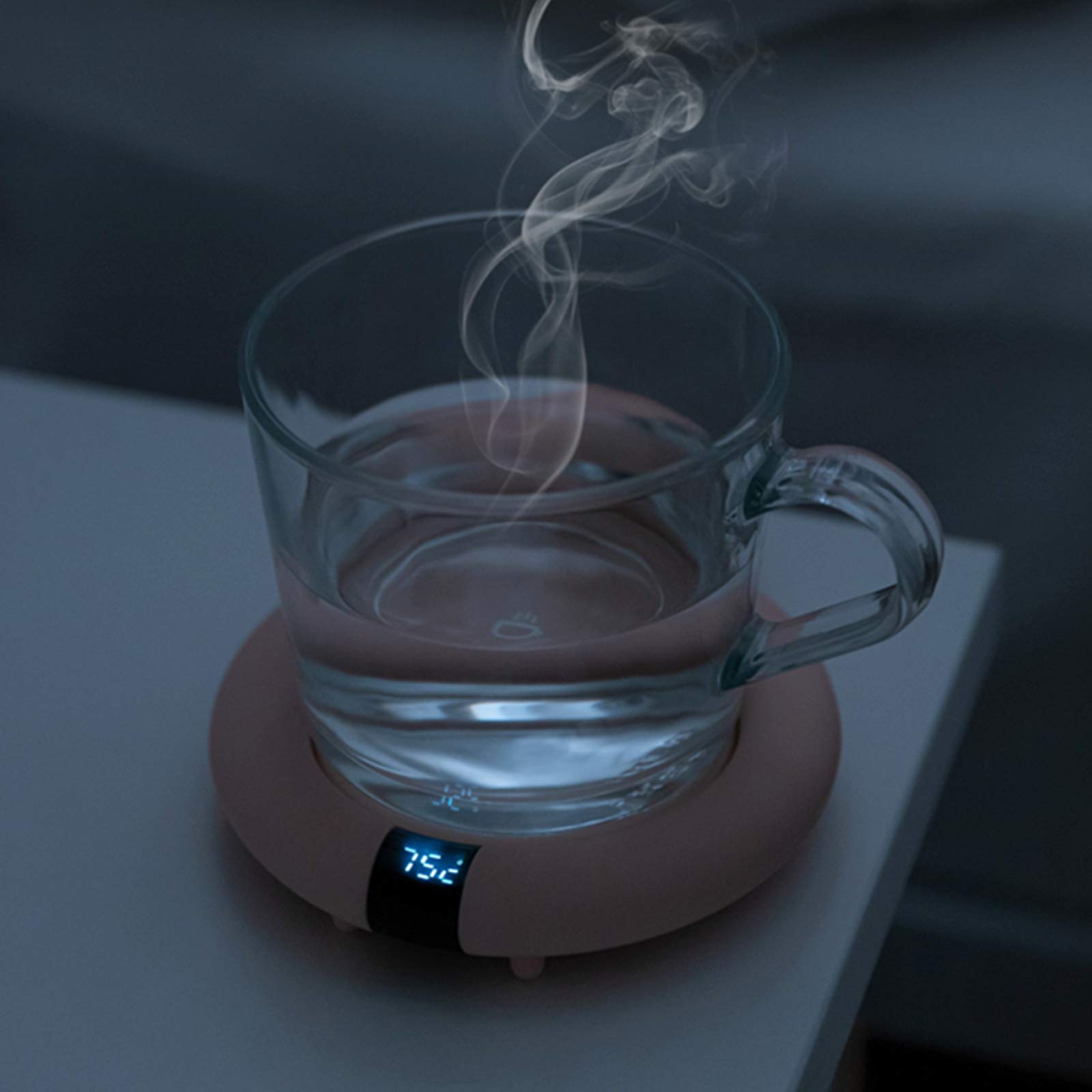 Réchauffeur Chauffe Tasse de Café Three Thermostat Settings de Tasse de Réchauffeur Soft Silicone - New & Improved Design pour Le Bureau/la Maison