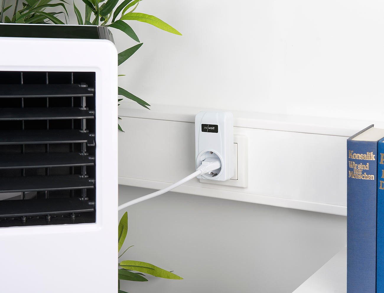 revolt Thermostats (Bricolage) - prise thermostat: thermostat à prise, pour appareils de chauffage et de climatisation, unité de contrôle mobile, portée max. 20 mètres (commutateur température)