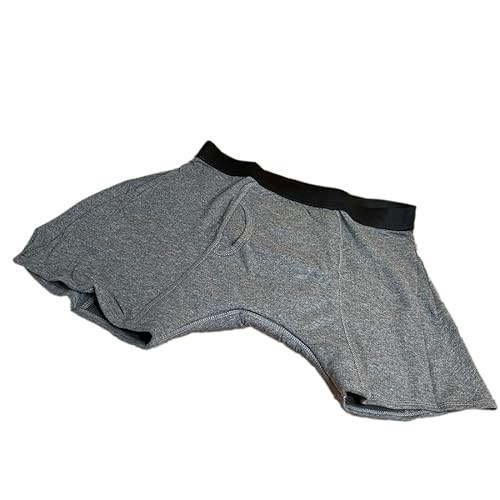 尿漏れパンツ 男性用 メンズ ボクサーパンツ 尿漏れ 失禁 対策 尿もれ お漏らし 失禁パンツ 横漏れ防止 軽失禁 シミ シニア 大人 紳士 お年寄り 高齢 介護 下着 外出 お出かけ 散歩 旅行 入院 区分N NP-027 (グレー, L)