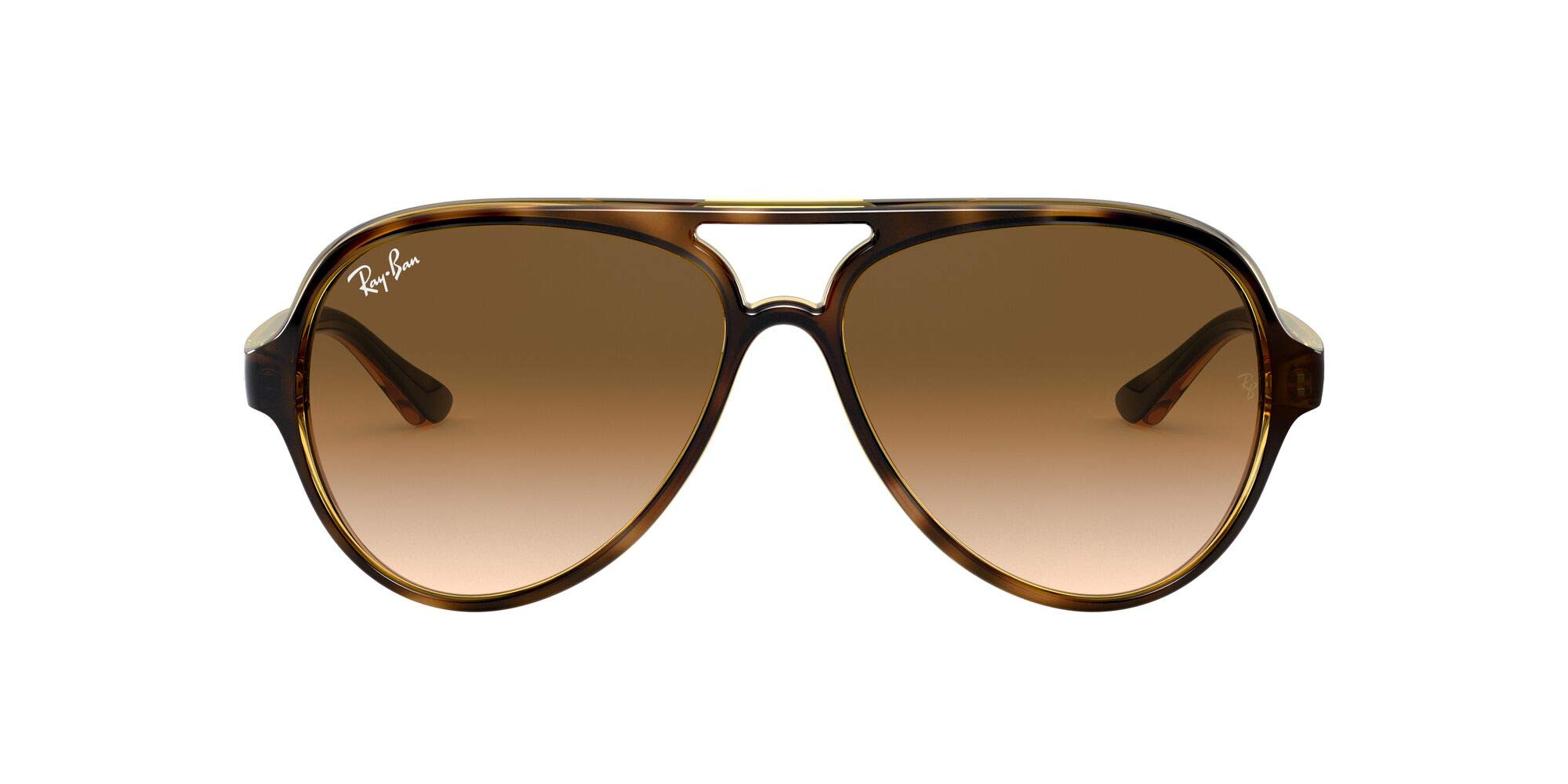 Ray-Ban ContemporaRY Pilot Sunglasses, Light Havana/Clear Gradient Brown, 59 mm