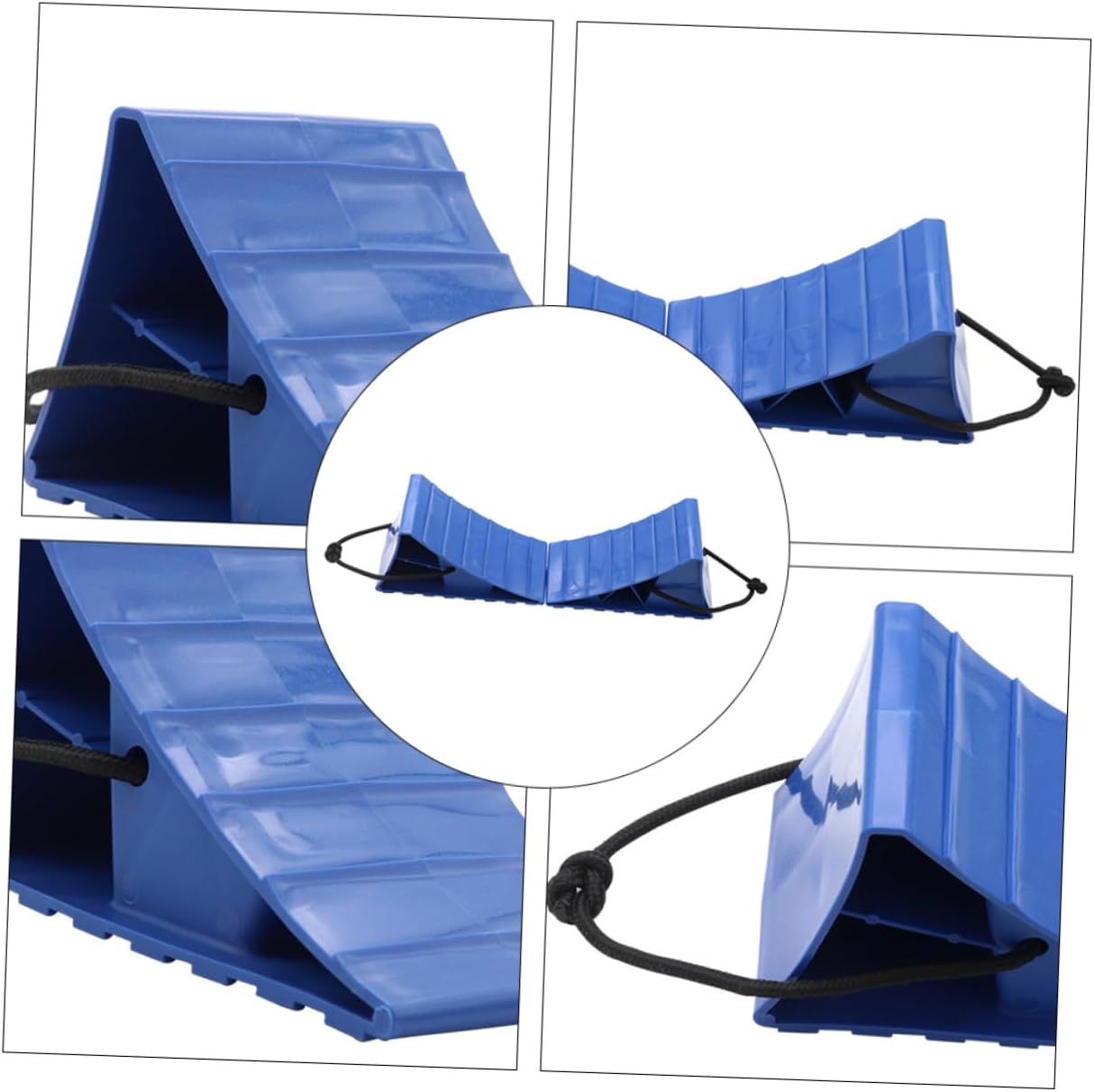 2pcs Backstop Slip Block Wheel Chocks for Rv Tyre Slips Stoppers Car Tyre Support Pad Wheel Alignment Block