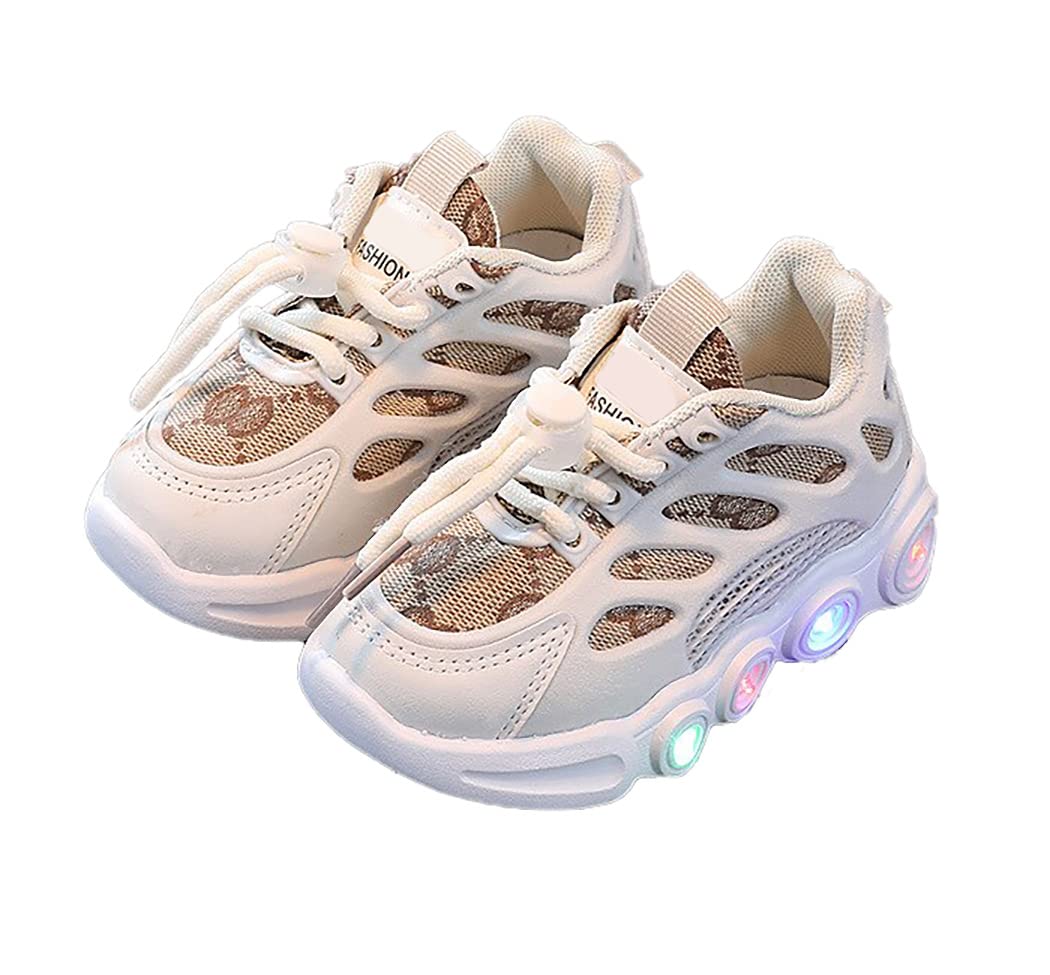 Bold N Elegant Unisex Flashy LED Light Up Super Smart Sport Shoes Sneakers for Kids Boys & Girls Off White (B0BDS4559J) Amazon Price History, Amazon Price Tracker