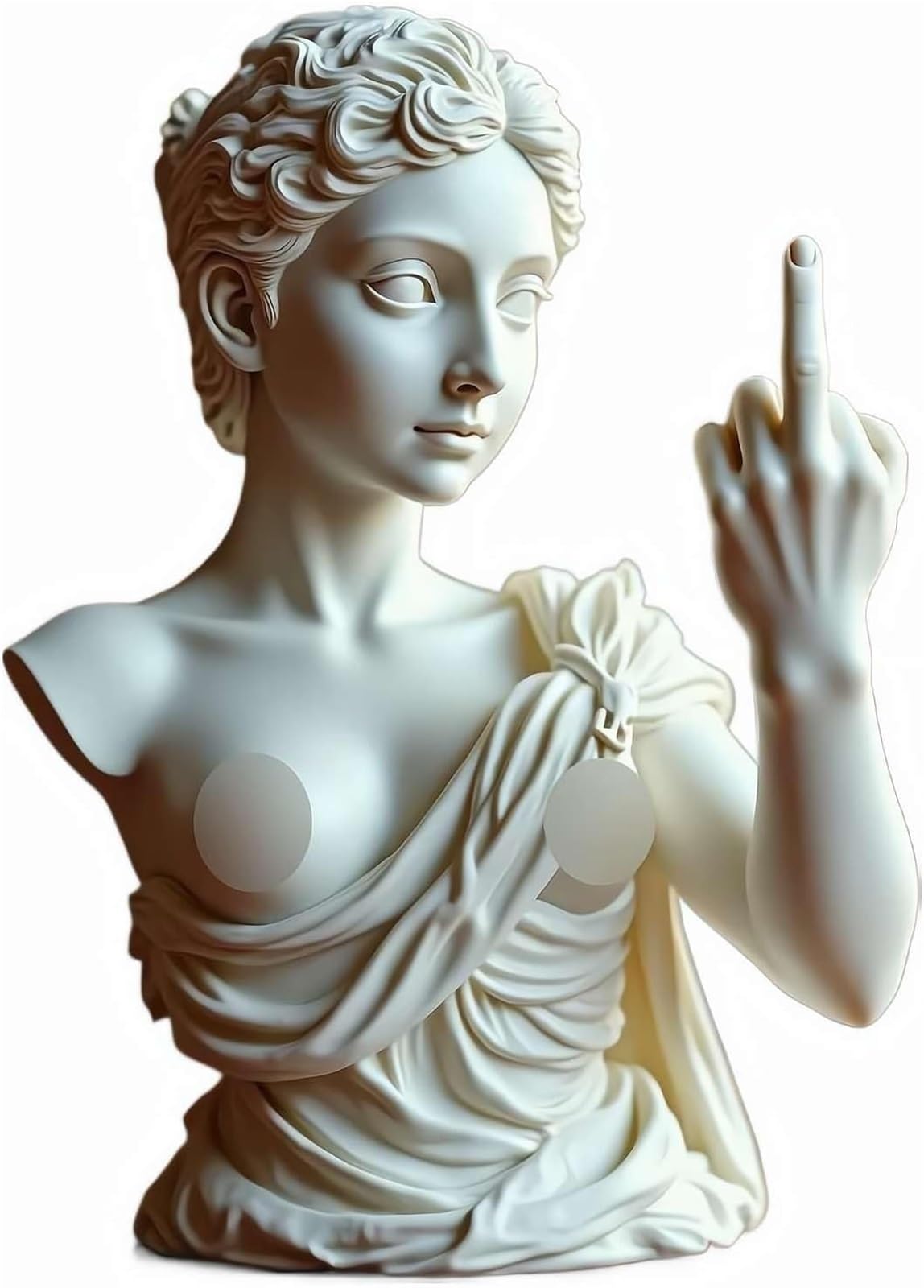 CAIFUGUIHE Middle Finger Venus Statue, Goddess Statue Resin Venus with Attitude, Funny Decorative Sculpture, Sexy Venus Desktop Decor, Rebellious Gifts for Friends and Family