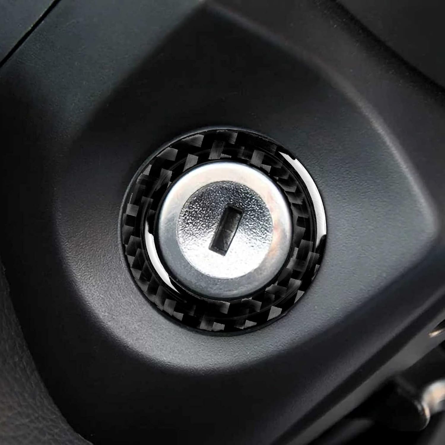 Car Engine Start Stop Ignition Key Ring Sticker Carbon Fiber Decal Cover for Ford Mustang GT Shelby 2009 2010 2011 2012 2013 2014 Accessories