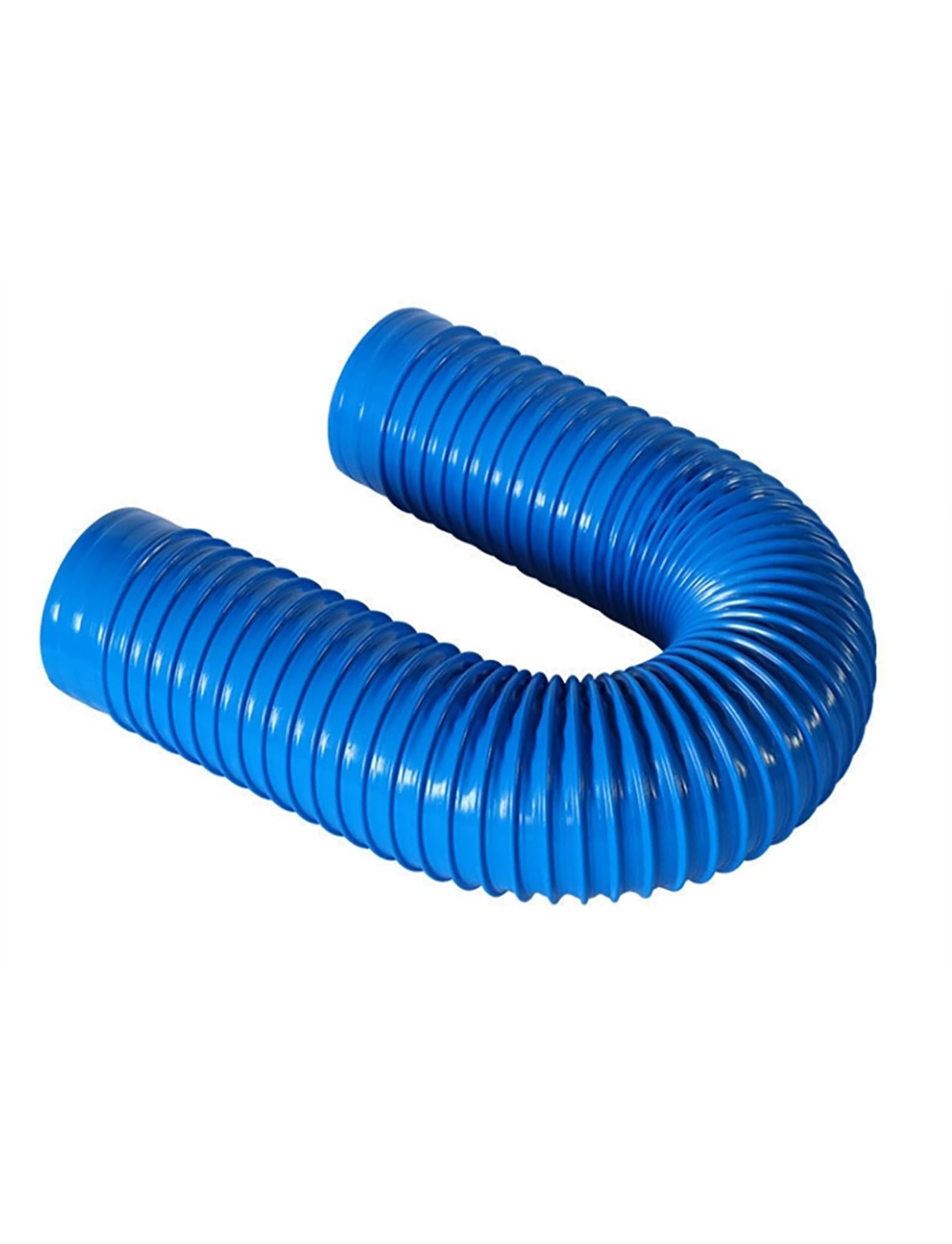 Manguera de succión Polvo Caucho PVC, Manguera Reforzada con Espiral for ventilación carpintería, Varios tamaños, Color Azul