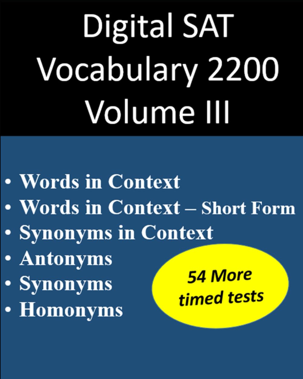 Digital SAT Vocabulary 2200 Volume III