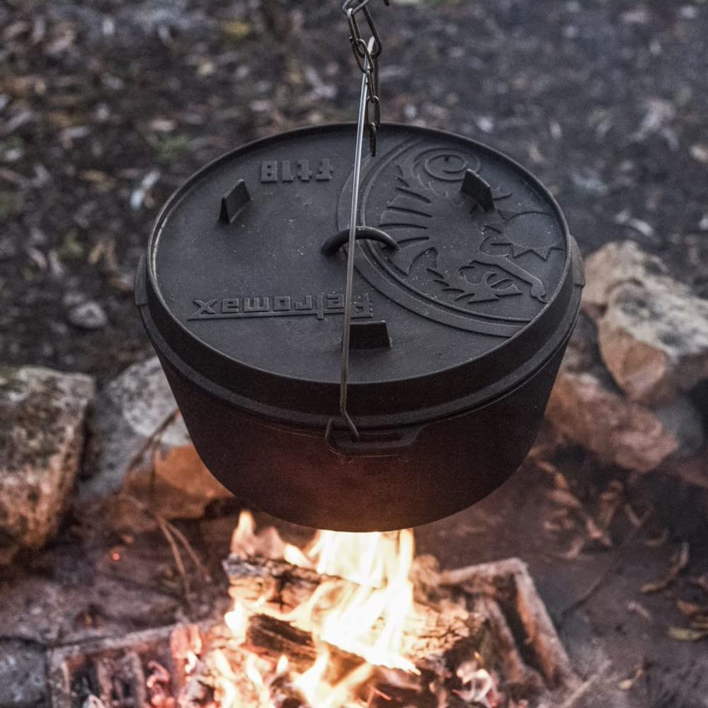 Petromax ft18 Cocotte en Fonte (Dutch Oven) (Fond Plat)