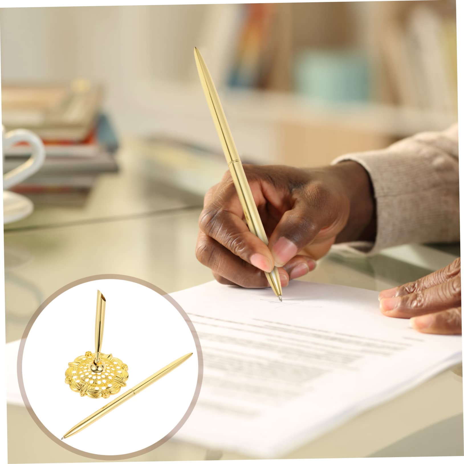6pièces Stylo De Signature Professionnel Pour Bureau Banque Et Hôtel Accessoire Élégant Pour Écriture