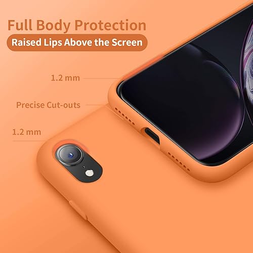 Miniatura 3 de Cordking - Carcasas para iPhone XR, de silicona muy delgada, a prueba de golpes, con forro de microfibra suave a prueba de rayones, de 6.1 pulgadas