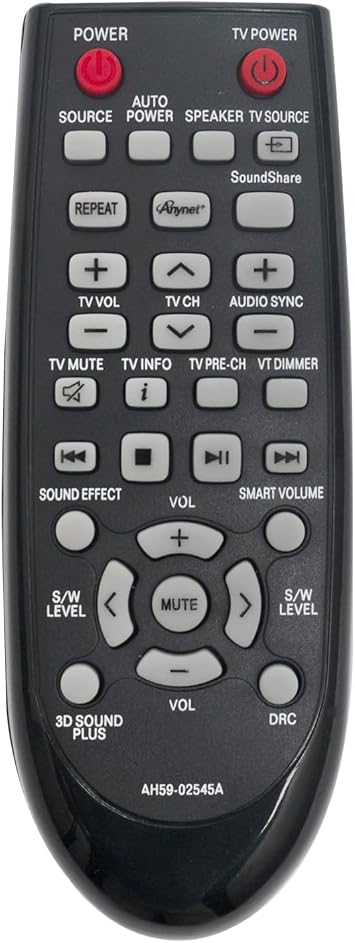 ALLIMITY AH59-02545A sub AH59-02546B Replacement Remote Control Compatible with Samsung Surround Soundbar Subwoofer PS-WF751 ZF HWF750 HWF750/ZA HW-F750/ZA HWF751 HWF751/XE