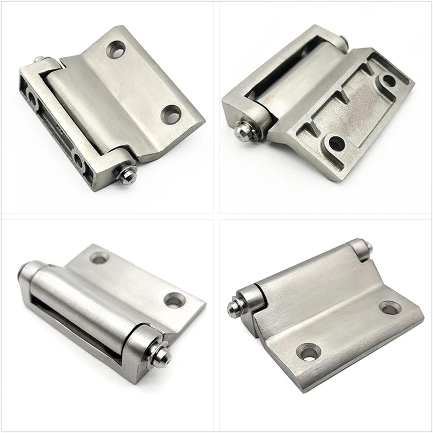 304 Stainless Steel Trapezoidal Hinge Construction Machinery Equipment Cabinet Door Hinge CL121 1Pcs(Black)