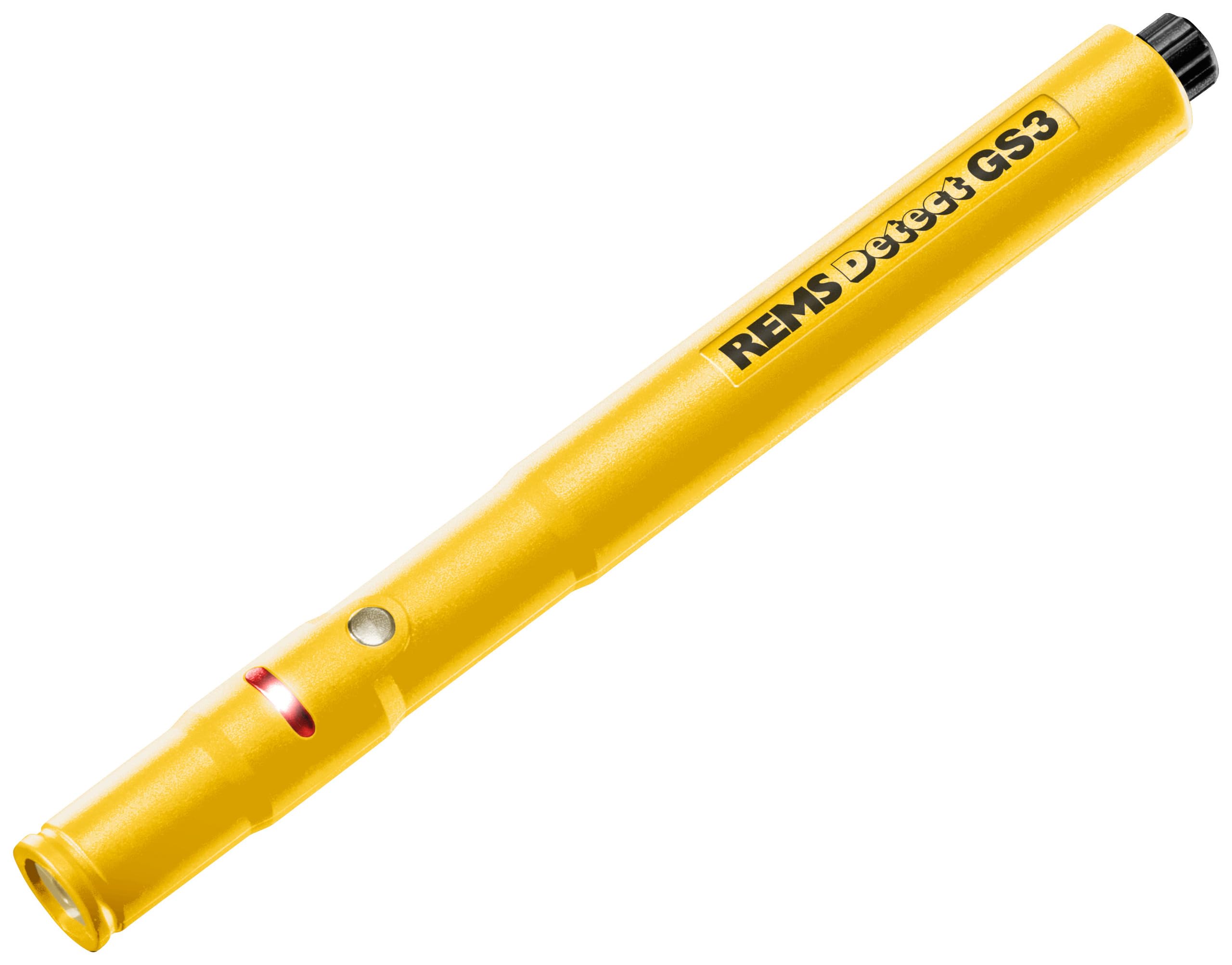 REMS Detect GS3 (Leckagedetektor, elektronisch, ca. 2 Sek. Reaktionszeit, LED-Frequenz & Ton, Ortung brennbarer Gase, für schwer zugängliche Stellen) 611003 R