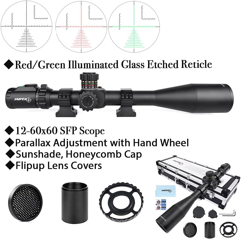 Sniper 12 60X60 Parallax Adjustment Illuminated Photo