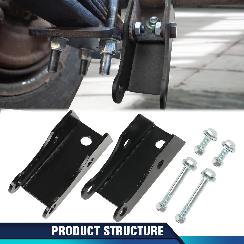 PIT66 Rear Shock Extender for Lowered Drop Trucks Compatible with Chevy Silverado C10 1973-1987,Fit Chevy K5 Blazer 1973-1987,Fit GMC C10 Sierra C15 1973-1987,Fit GMC Jimmy 1973-1987(Fit 2WD ONLY)