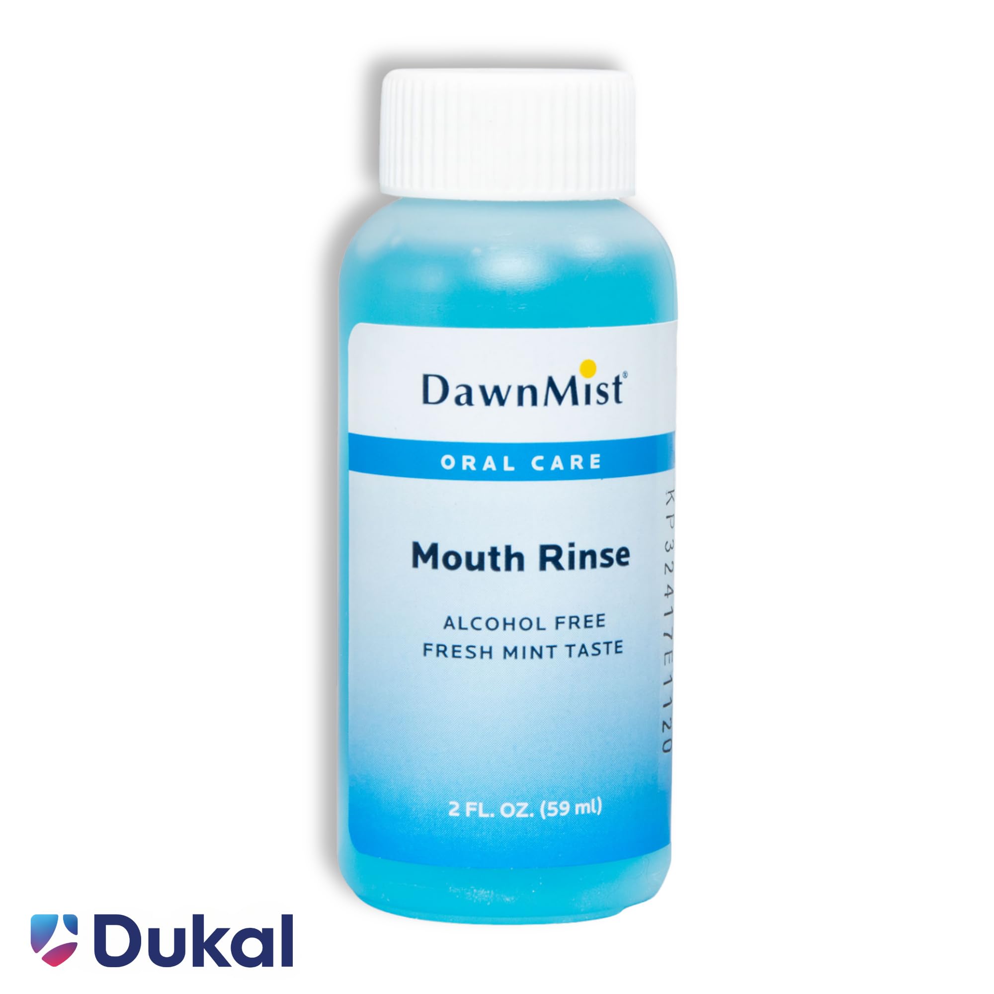 Dukal Dawn Mist Mouth Rinse with Twist Cap, 2 oz. – (Pack of 5) – Alcohol-Free, Fresh Breath, Oral Hygiene Solution for Daily Use