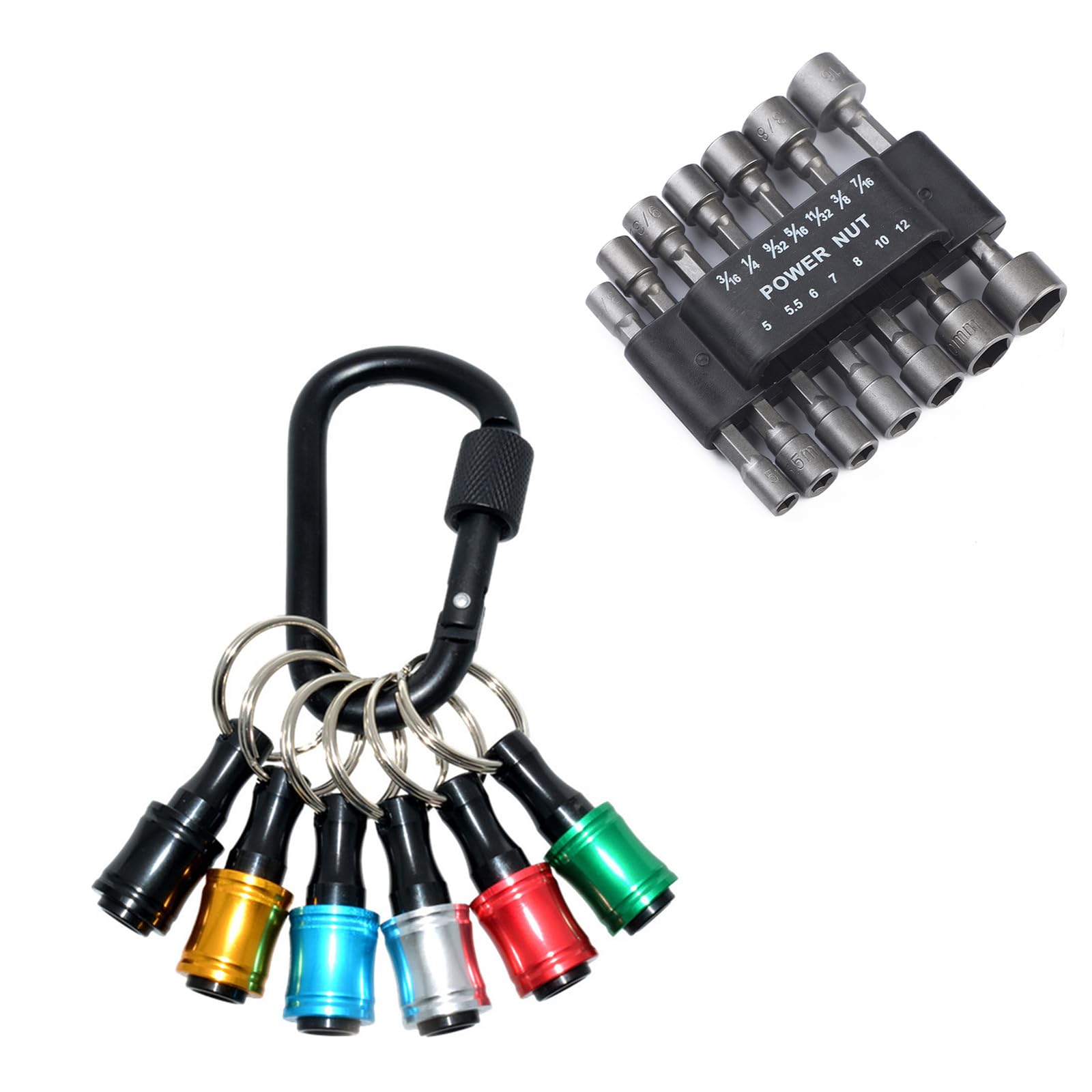 Bits Holders 1 / 4inch Hexagon Shank Screwdriver Bits Holder for Driver Drill Keychains Extension Screwdriver Holder