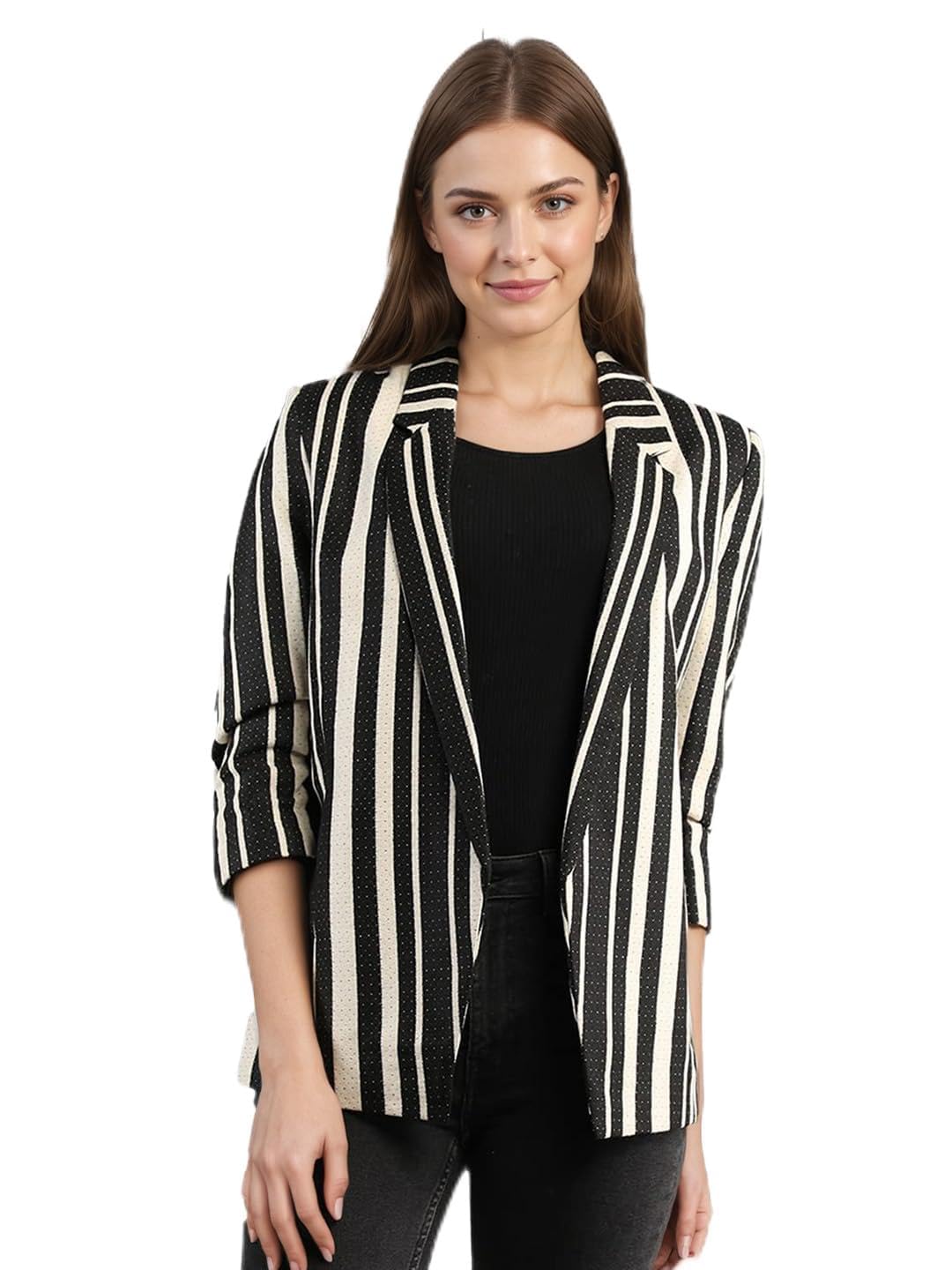 chkokko Winter Wear Single Breasted Stylish Coat Blazer for Women-picture-39