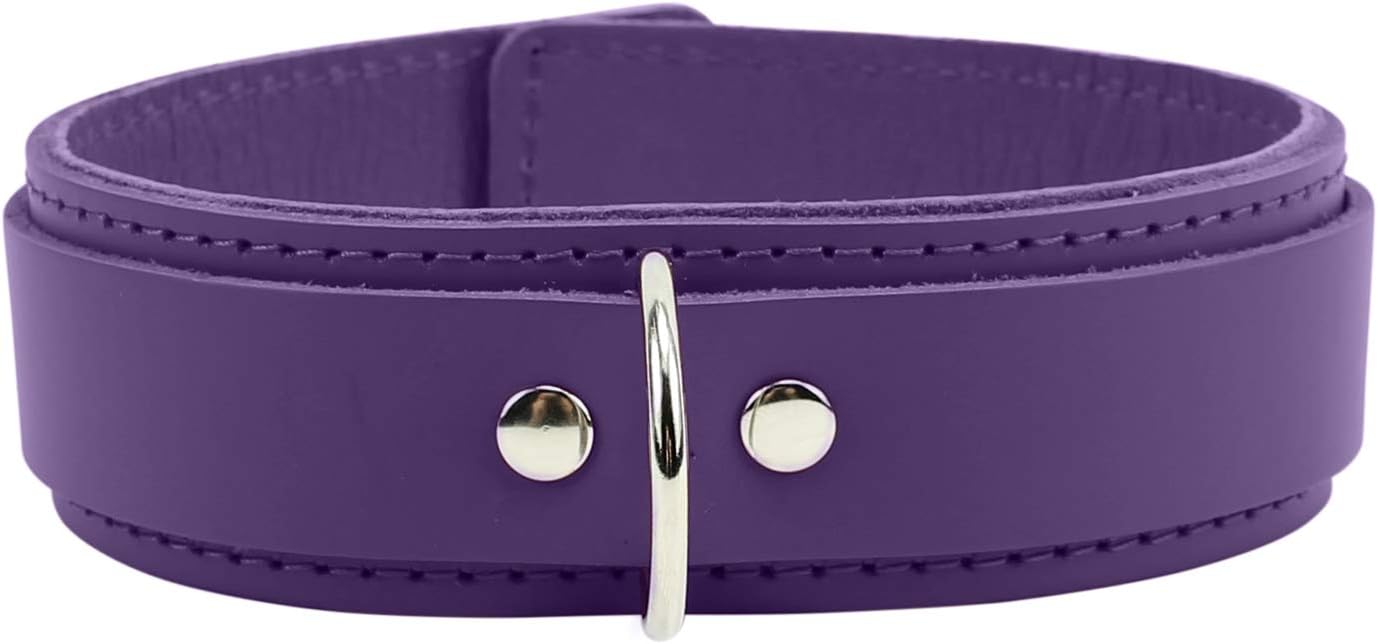 Ariel V Collar Lambskin Latigo Leather Handcrafted Leather Collar