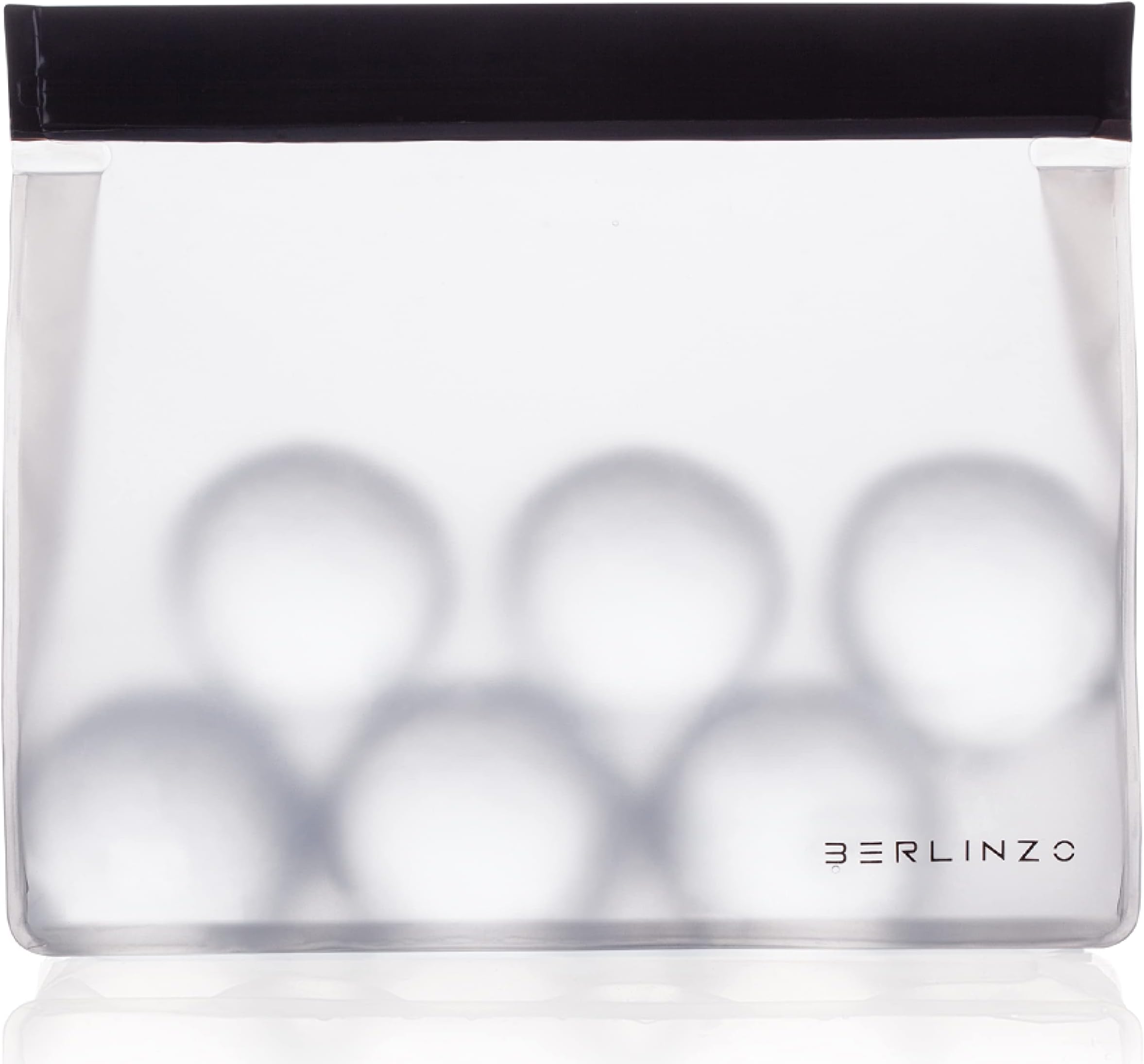 Berlinzo Reusable Ice & Food Storage Bag - Freezer Safe, Leakproof, BPA-Free Silicone, Plastic-Free Lunch Bag - One Bag