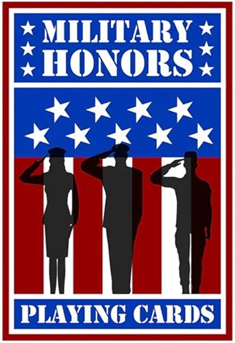 Naipes de honor militares - cartas temáticas de apoyo a las tropas, ejército-navy-fuerza aérea-marines, Cobblestone Games